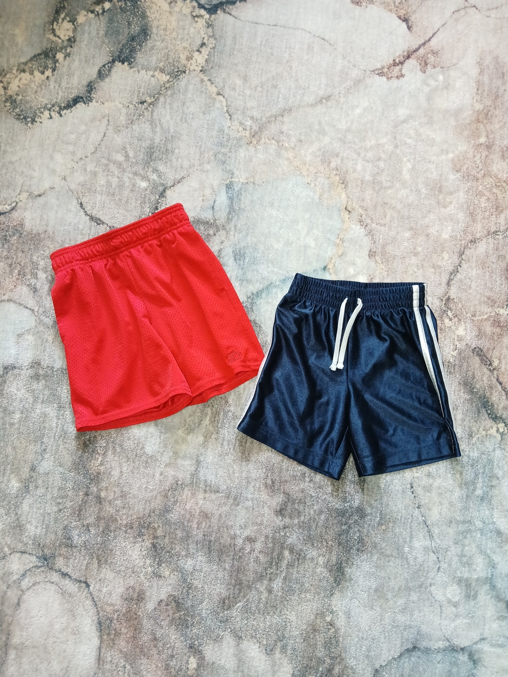 Boy's Red & Navy Athletic Shorts